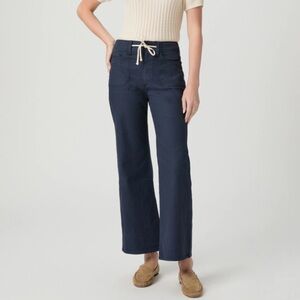 PAIGE Ari Wide Leg Pant Navy